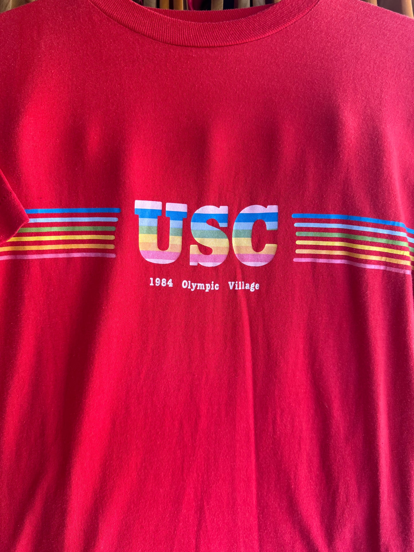 Vintage USC Olympic Village Tee Small